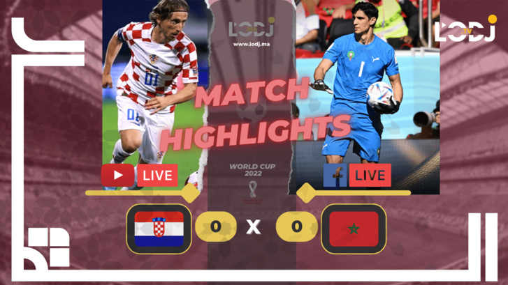برنامج الڨار : ملخص مباراة المغرب وكرواتيا 0-0 مباراة مثيرة وقوية في كأس العالم قطر 2022