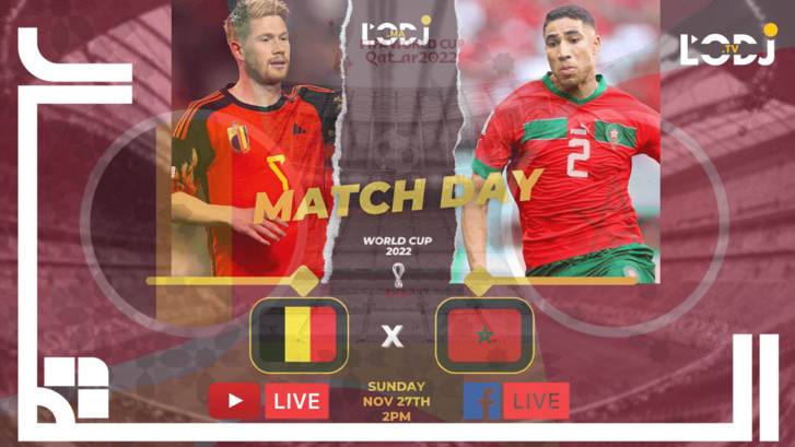 مشاهدة مباراة المغرب وبلجيكا بث مباشر اليوم 27-11-2022 في كأس العالم