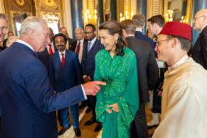 الأميرة للامريم تمثل صاحب الجلالة الملك محمد السادس خلال مراسم تتويج تشارلز الثالث