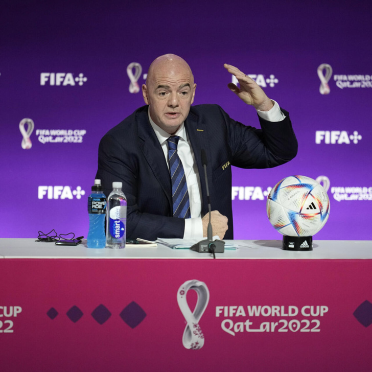 رئيس الفيفا يستحضر انجازات أسود الأطلس خلال مونديال قطر رئيس الفيفا يستحضر انجازات أسود الأطلس خلال مونديال قطر