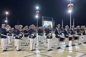 لوحات عسكرية وعروض موسيقية بكورنيش المضيق احتفالا بعيد العرش لوحات عسكرية وعروض موسيقية بكورنيش المضيق احتفالا بعيد العرش