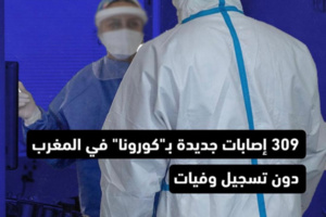 تسجيل ما مجموعه 309 إصابات جديدة بـ”كوفيد-19″ في المغرب  تسجيل ما مجموعه 309 إصابات جديدة بـ”كوفيد-19″ في المغرب
