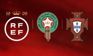 المغرب وإسبانيا والبرتغال يوقعون رسميا إتفاقية الترشيح المشترك لإستضافة نهائيات كأس العالم 2030 المغرب وإسبانيا والبرتغال يوقعون رسميا إتفاقية الترشيح المشترك لإستضافة نهائيات كأس العالم 2030