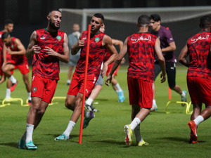 «أسود الأطلس» يجرون حصة تدريبية أخيرة استعدادا لمواجهة زامبيا «أسود الأطلس» يجرون حصة تدريبية أخيرة استعدادا لمواجهة زامبيا