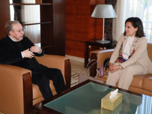 الحليمي يتباحث مع المديرة الإقليمية لصندوق الأمم المتحدة للسكان في منطقة الدول العربية الحليمي يتباحث مع المديرة الإقليمية لصندوق الأمم المتحدة للسكان في منطقة الدول العربية