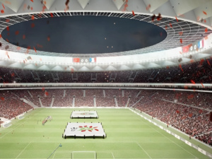 "تصميم ملعب الدار البيضاء الكبير يستوحى من الطابع التقليدي للموسم والخيمة" "تصميم ملعب الدار البيضاء الكبير يستوحى من الطابع التقليدي للموسم والخيمة"