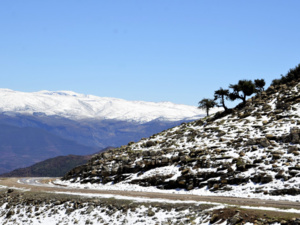 جبل تاصميت ببني ملال يزين ثوبه بالبياض جبل تاصميت ببني ملال يزين ثوبه بالبياض