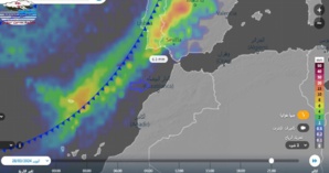 منخفض أطلسي عملاق على أبواب المغرب منخفض أطلسي عملاق على أبواب المغرب
