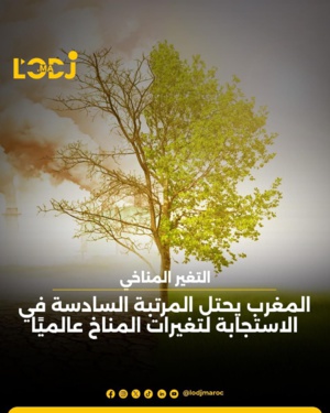 المغرب يحتل المرتبة السادسة في الاستجابة لتغيرات المناخ عالميا المغرب يحتل المرتبة السادسة في الاستجابة لتغيرات المناخ عالميا