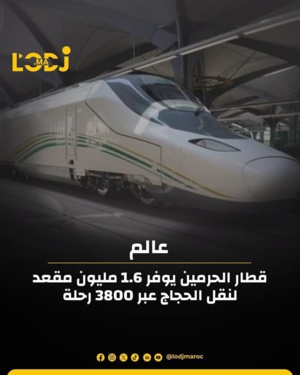 قطار الحرمين يوفر 1.6 مليون مقعد لنقل الحجاج عبر 3800 رحلة