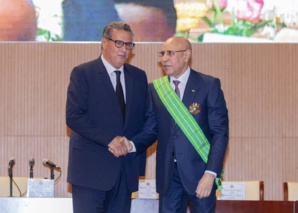 الرئيس الموريتاني يستقبل رئيس الحكومة عزيز أخنوش الرئيس الموريتاني يستقبل رئيس الحكومة عزيز أخنوش