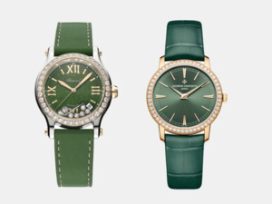 ساعات يد نسائية باللون الأخضر لإطلالة خريفية دافئة ساعات يد نسائية باللون الأخضر لإطلالة خريفية دافئة