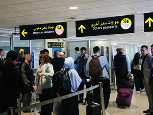 إلغاء التفتيش عند مداخل مطار محمد الخامس لتسهيل حركة المسافرين إلغاء التفتيش عند مداخل مطار محمد الخامس لتسهيل حركة المسافرين