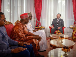 جلالة الملك محمد السادس يستقبل وزراء خارجية دول تحالف الساحل في الرباط جلالة الملك محمد السادس يستقبل وزراء خارجية دول تحالف الساحل في الرباط