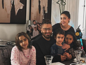 بسمة بوسيل تطمئن جمهورها على صحة نجلها آدم تامر حسني