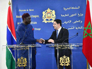 غامبيا تجدد دعمها الحازم لسيادة المغرب على الصحراء ومبادرة الحكم الذاتي كحل وحيد للنزاع غامبيا تجدد دعمها الحازم لسيادة المغرب على الصحراء ومبادرة الحكم الذاتي كحل وحيد للنزاع