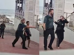 نجاة أم مغربية وابنها من الغرق بعد عبور غير قانوني إلى سبتة نجاة أم مغربية وابنها من الغرق بعد عبور غير قانوني إلى سبتة