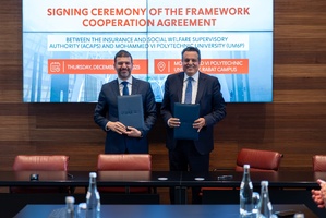 توقيع اتفاقية تعاون بين هيئة مراقبة التأمينات والجامعة محمد السادس متعددة التخصصات توقيع اتفاقية تعاون بين هيئة مراقبة التأمينات والجامعة محمد السادس متعددة التخصصات