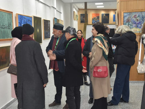 قطبان والجيراري يفتتحان معرضهما التشكيلي برواق نادرة قطبان والجيراري يفتتحان معرضهما التشكيلي برواق نادرة