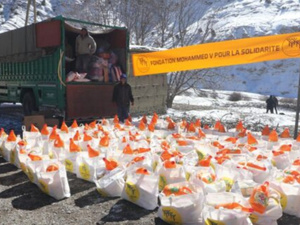 مؤسسة محمد الخامس للتضامن توزع المساعدات على ساكنة الريف المتضررة من البرد القارس