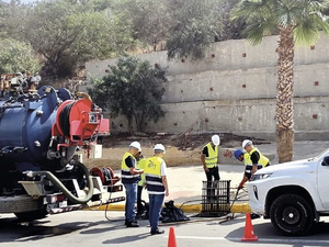 أمانديس ووكالة الحوض المائي تحشدان 130 مستخدماً لمواجهة السيول المفاجئة في طنجة