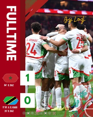 كأس أمم إفريقيا 2025 : المنتخب المغربي يحسم بطاقة التأهل إلى الربع على نظيره التنزاني بفوز بشق الأنفس بهذف لصفر لبراهيم دياز
