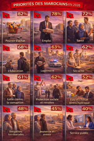  تعرف على 12 أولوية أساسية لدى المغاربة والمغربيات سنة 2026
