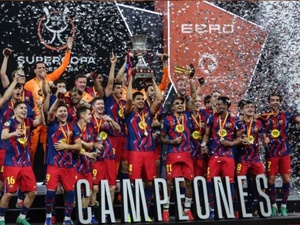 برشلونة يكتب الفصل الـ16 في سجل السوبر بعد إسقاط ريال مدريد برشلونة يكتب الفصل الـ16 في سجل السوبر بعد إسقاط ريال مدريد