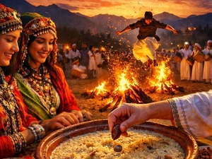 قفز فوق النار وأحواش وأحيدوس وألوان.. طقوس السنة الأمازيغية تجمع بين الفرح والهوية قفز فوق النار وأحواش وأحيدوس وألوان.. طقوس السنة الأمازيغية تجمع بين الفرح والهوية