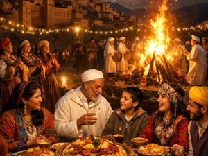 رأس السنة الأمازيغية : احتفالات تحيي الذاكرة الفلاحية وتروي قصة الإنسان والأرض رأس السنة الأمازيغية : احتفالات تحيي الذاكرة الفلاحية وتروي قصة الإنسان والأرض