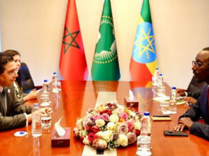 بوريطة يجري مباحثات ثنائية مع عدد من نظرائه الأفارقة على هامش اجتماع المجلس التنفيذي للاتحاد الإفريقي بوريطة يجري مباحثات ثنائية مع عدد من نظرائه الأفارقة على هامش اجتماع المجلس التنفيذي للاتحاد الإفريقي