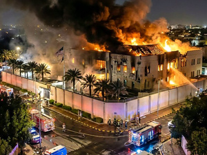 هجوم بطائرتين مسيّرتين يستهدف السفارة الأمريكية في الرياض