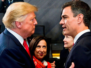 سانشيز ينتقد التدخل الأمريكي ويضع قيوداً على استخدام القواعد المشتركة