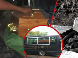 هروب مشتبه بهم بعد ضبطهم يهرّبون الفحم داخل سيارة نقل موتى في مالاوي هروب مشتبه بهم بعد ضبطهم يهرّبون الفحم داخل سيارة نقل موتى في مالاوي