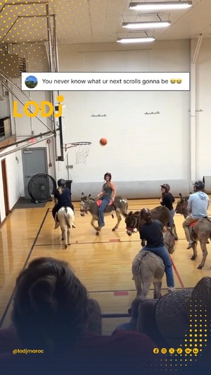 لعبة تجمع بين كرة السلة والحمير تنتشر عالمياً