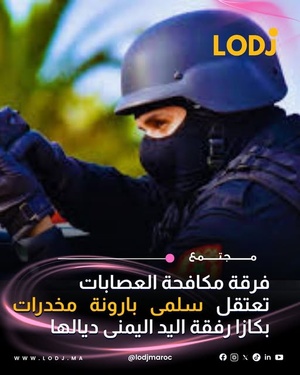 فرقة مكافحة العصابات توقف شخصاً متلبساً بترويج المخدرات بالدار البيضاء