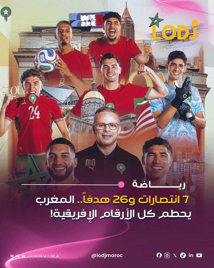 بعد الفوز على هايتي بنتيجة 4-2، المنتخب المغربي واصل تحطيم الأرقام القياسية وكتابة صفحات جديدة فالتاريخ الإفريقي فكأس العالم.