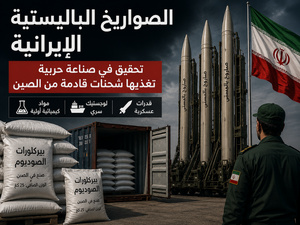 الصواريخ الباليستية الإيرانية : تحقيق في صناعة حربية تغذيها شحنات قادمة من الصين الصواريخ الباليستية الإيرانية : تحقيق في صناعة حربية تغذيها شحنات قادمة من الصين