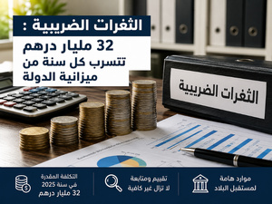 الامتيازات الجبائية : 32 مليار درهم تفلت سنويًا من ميزانية الدولة الامتيازات الجبائية : 32 مليار درهم تفلت سنويًا من ميزانية الدولة