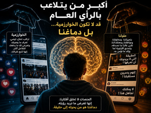 قد لا يكون أكبر من يتلاعب بالرأي العام هو الخوارزميات، بل العقل البشري قد لا يكون أكبر من يتلاعب بالرأي العام هو الخوارزميات، بل العقل البشري