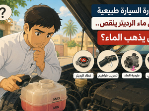 حرارة السيارة طبيعية لكن ماء الرديتر ينقص.. أين يذهب الماء؟ حرارة السيارة طبيعية لكن ماء الرديتر ينقص.. أين يذهب الماء؟