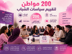 200 مواطن لتقييم سياسات الشباب 200 مواطن لتقييم سياسات الشباب