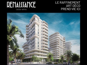 Renaissance Casa Anfa.. مشروع سكني جديد يعيد الآرت ديكو إلى قلب الدار البيضاء