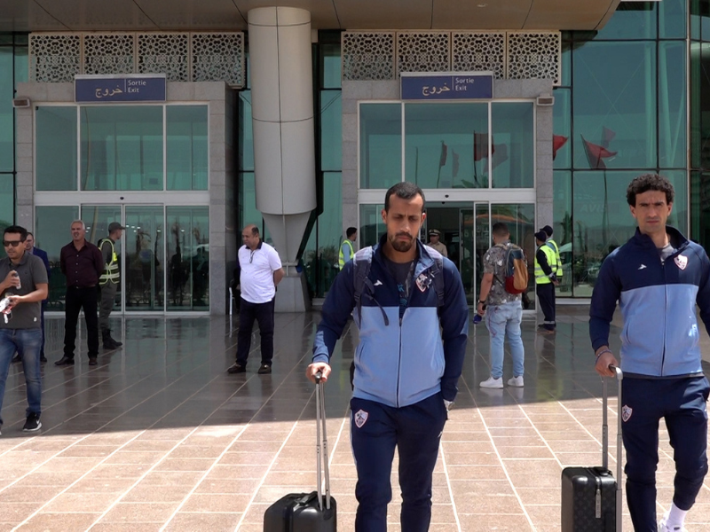 بعثة الزمالك تصل المغرب لمواجهة نهضة بركان في نهائي كأس الكونفيدرالية