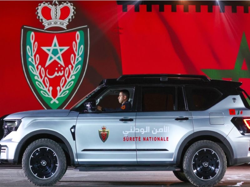 المديرية العامة للأمن الوطني تكشف عن النموذج المغربي من دورية «غيات» الذكية لأول مرة المديرية العامة للأمن الوطني تكشف عن النموذج المغربي من دورية «غيات» الذكية لأول مرة