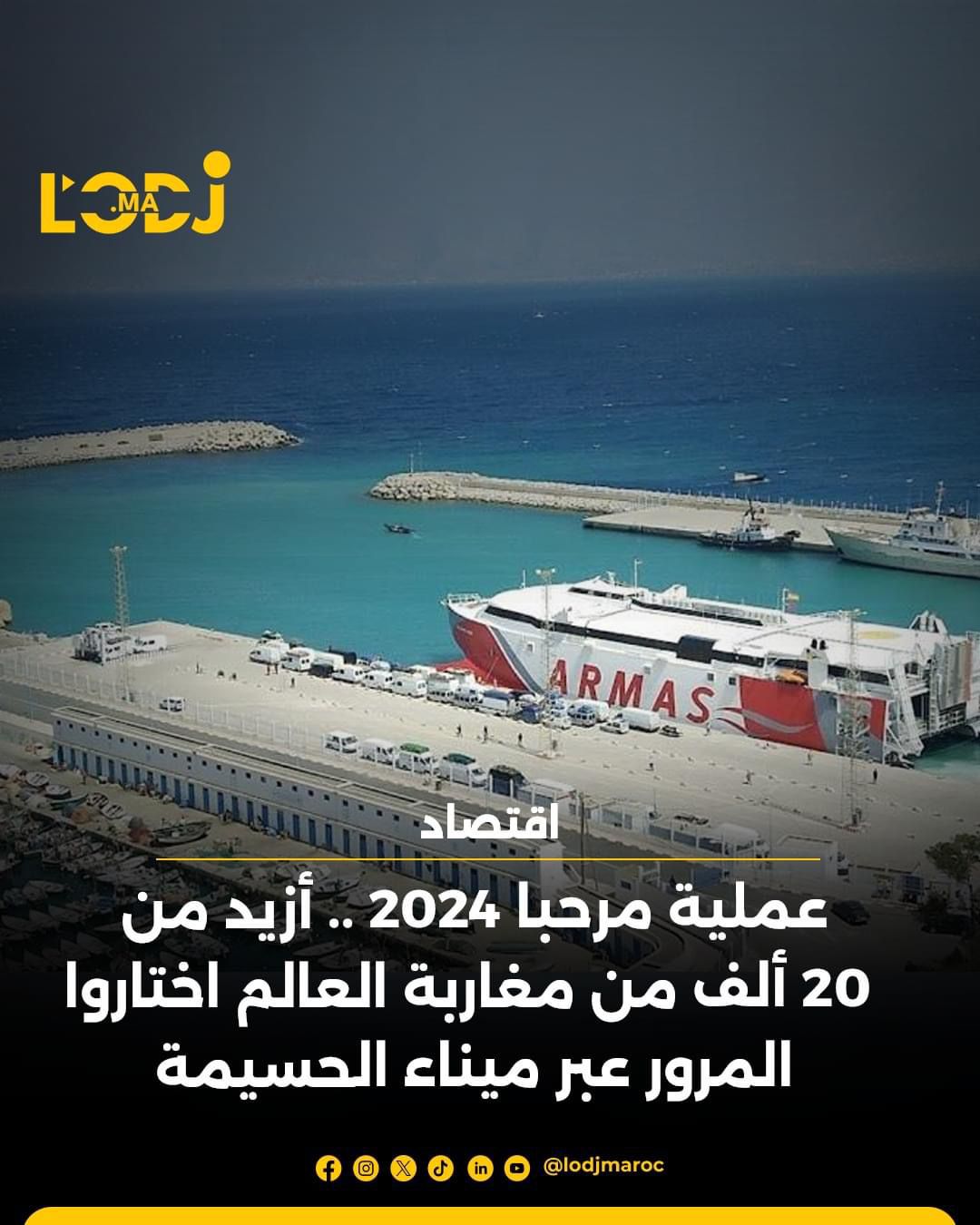 عملية مرحبا 2024... أزيد من 20 ألف من مغاربة العالم اختاروا المرور عبر ميناء الحسيمة