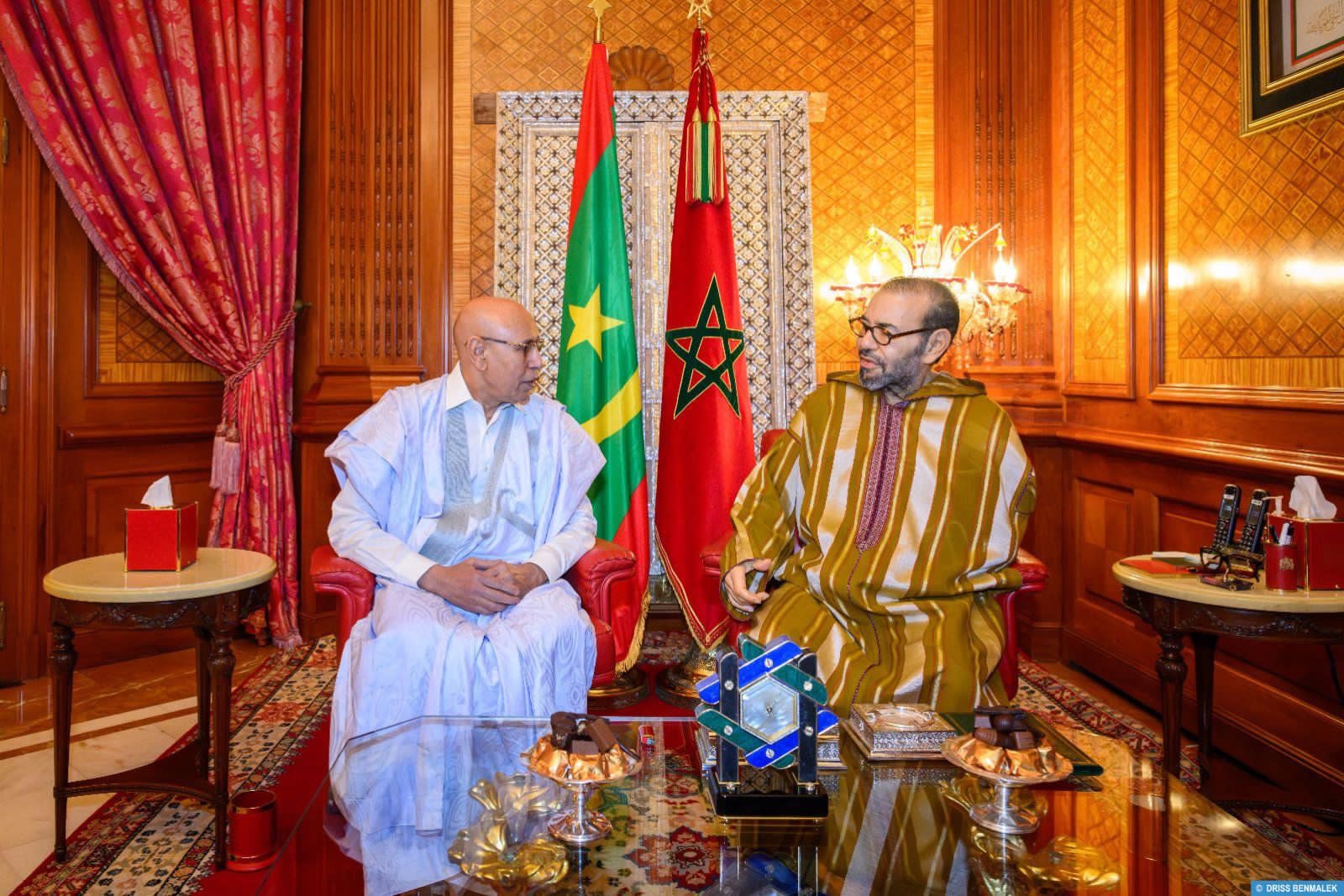 تفاصيل استقبال صاحب الجلالة الملك محمد السادس للرئيس الموريتاني  تفاصيل استقبال صاحب الجلالة الملك محمد السادس للرئيس الموريتاني