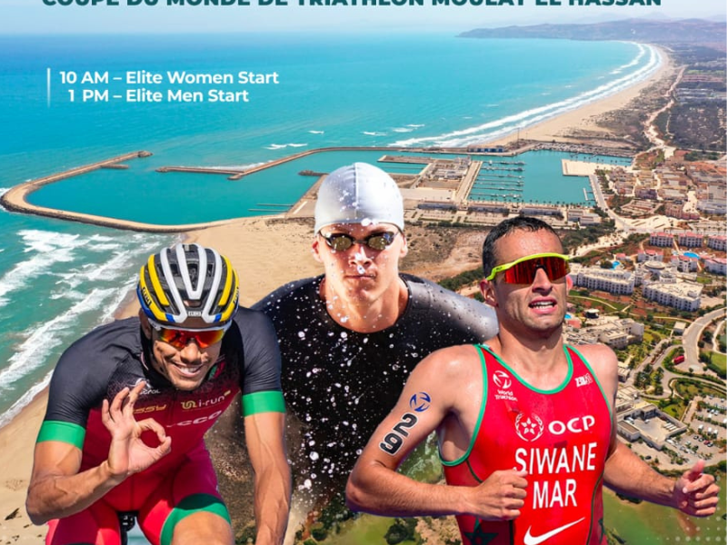 كأس العالم للترياثلون مولاي الحسن - السعيدية 2025 كأس العالم للترياثلون مولاي الحسن - السعيدية 2025