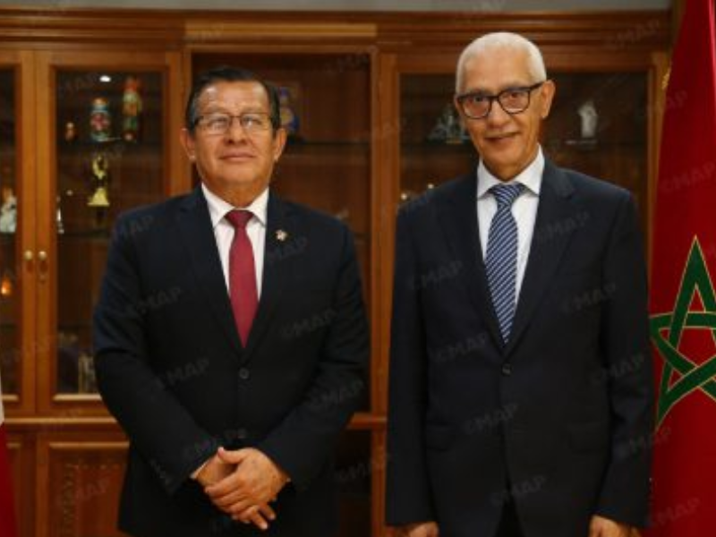 من الرباط.. البيرو تؤكد دعمها لوحدة المغرب الترابية وحل الحكم الذاتي من الرباط.. البيرو تؤكد دعمها لوحدة المغرب الترابية وحل الحكم الذاتي