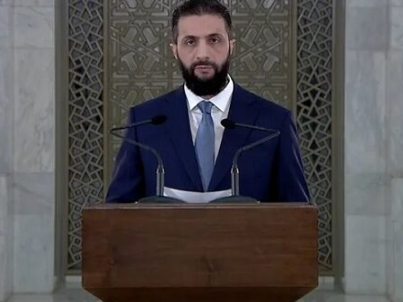 الشرع يؤكد رفض سوريا لتنفيذ أطماع إسرائيل في أراضيها ويشدد على وحدة الوطن